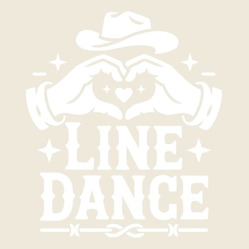 Line Dance Herzform Cowboy Stil