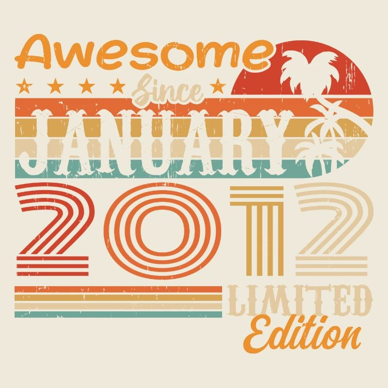 Geburtstagsgeschenk - geboren im Januar 2012