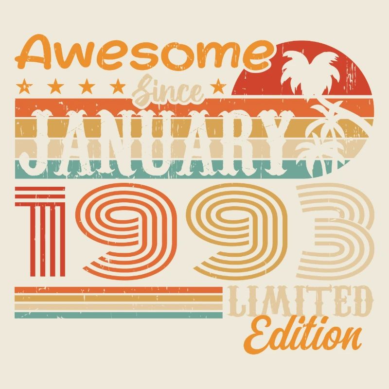 Geburtstagsgeschenk - geboren im Januar 1993