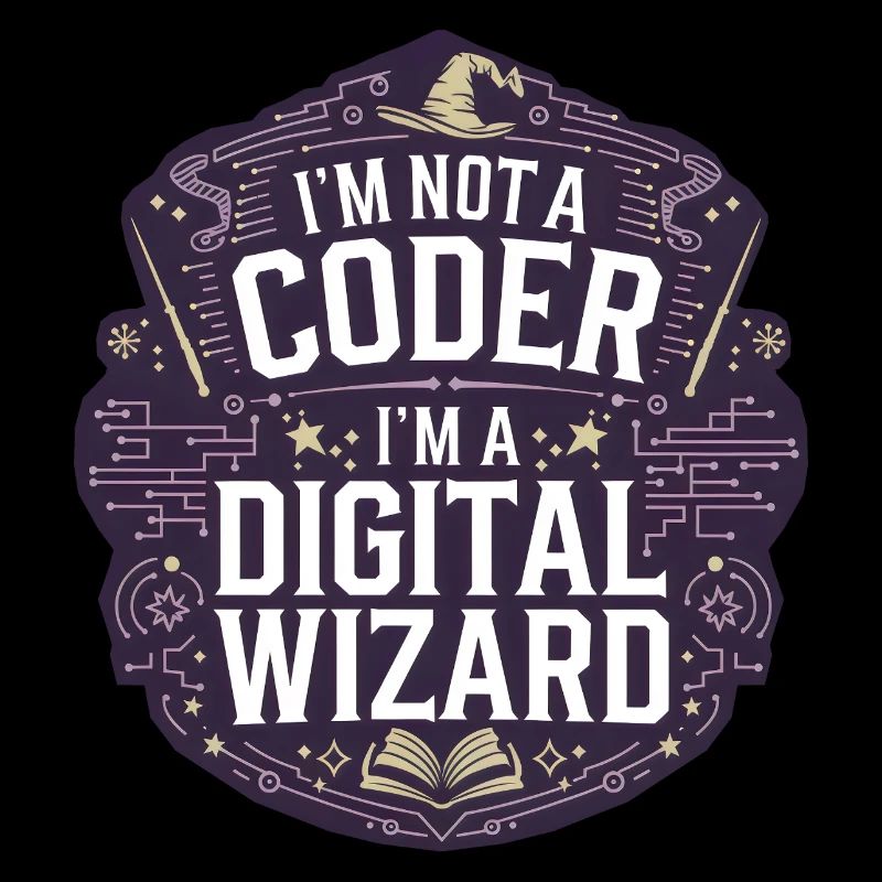 I'm Not a Coder I'm a Digital Wizard Programmierer