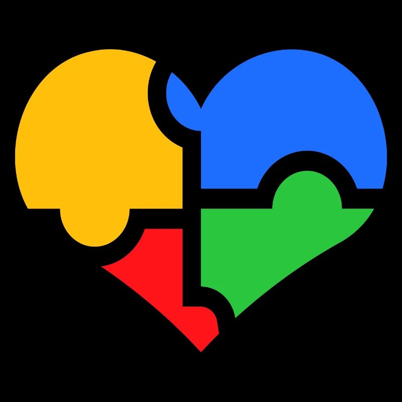 Autismus Autist Liebe Herz Puzzle