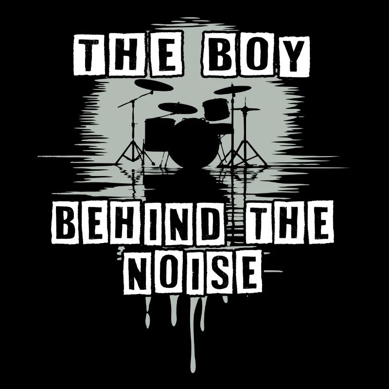 Drummer Boy Schlagzeuger Drumset Silhouette
