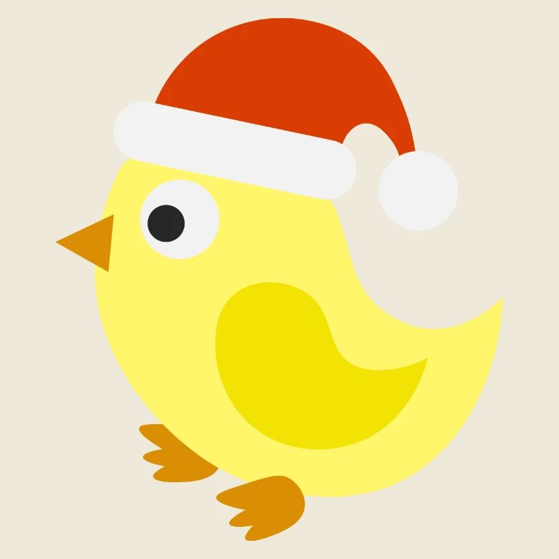 Festliches Weihnachtsküken