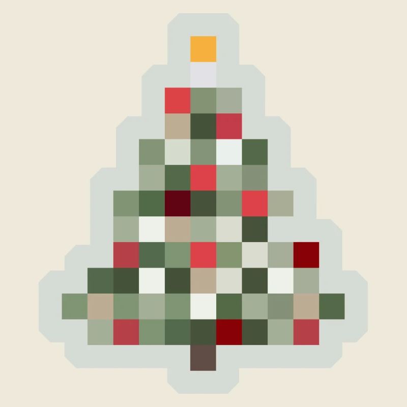 8-Bit Retro Tannenbaum Xmas
