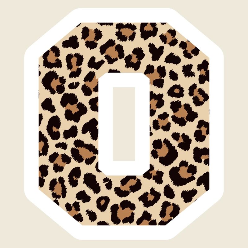 Letter O Leopard Muster - Geschenkidee zum Geburtstag