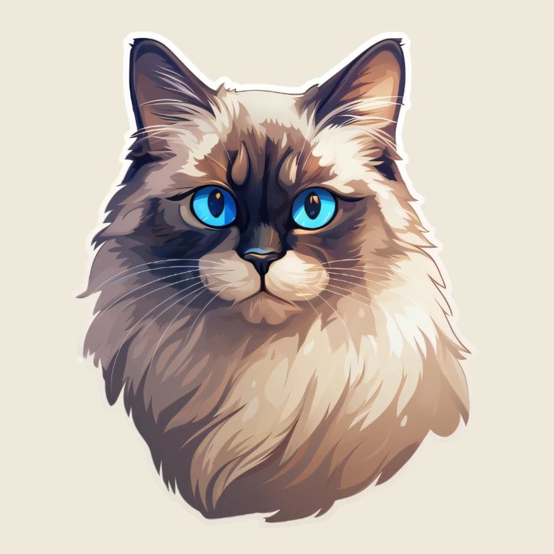 Ragdoll Katzenkopf