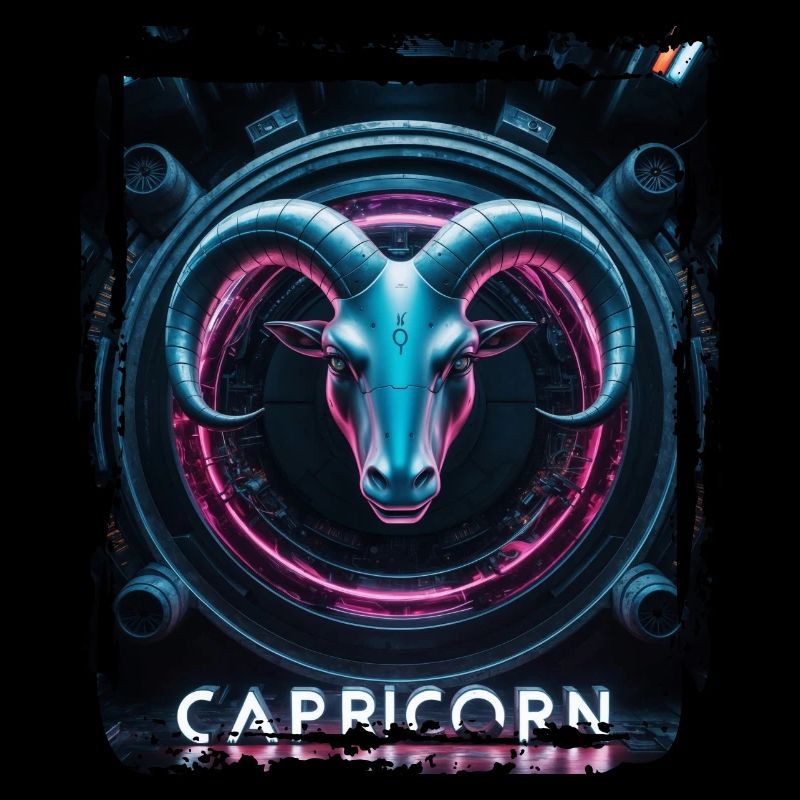 Sternzeichen Steinbock in der Cyberpunk-Ära Zukunft
