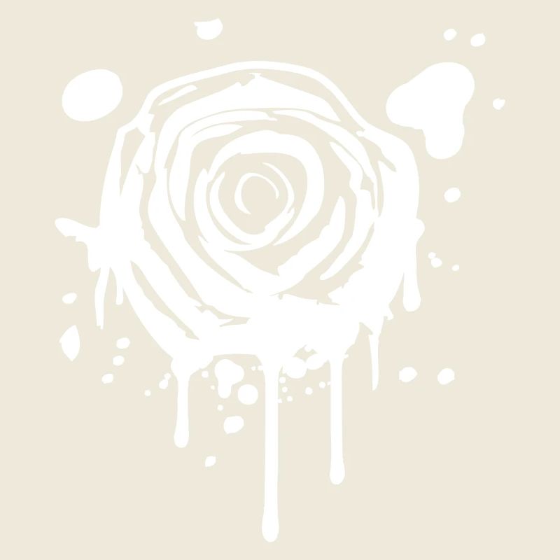 Rose Blossom Graffiti Drop Rose Romantic