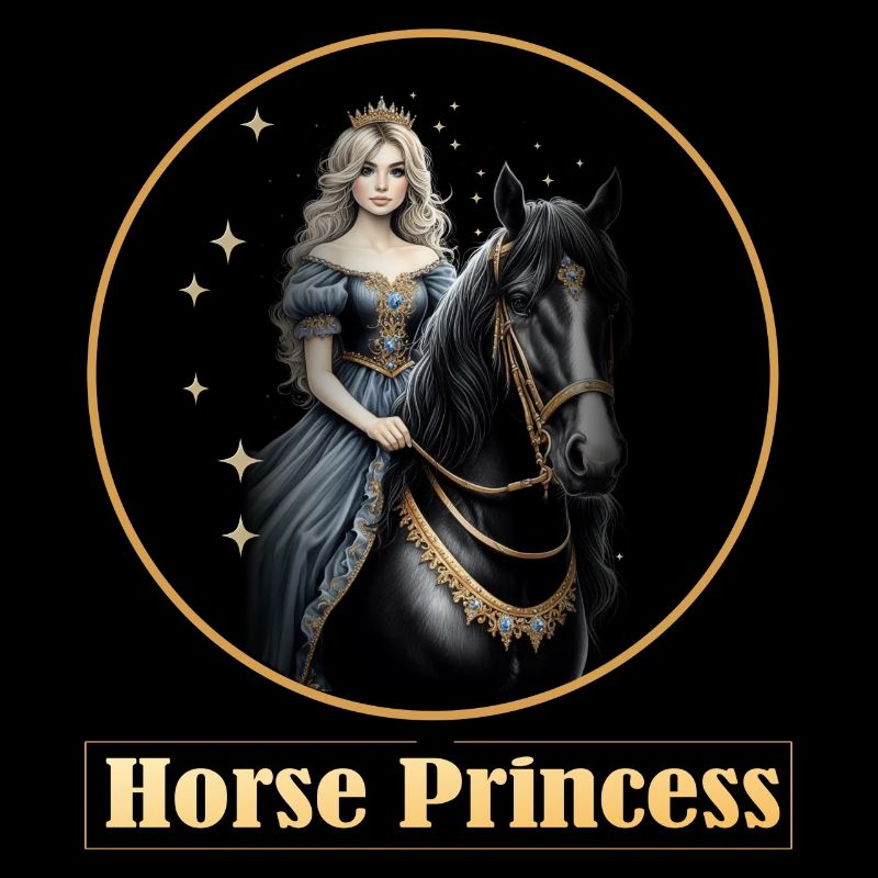 Princesse cheval avec des étoiles