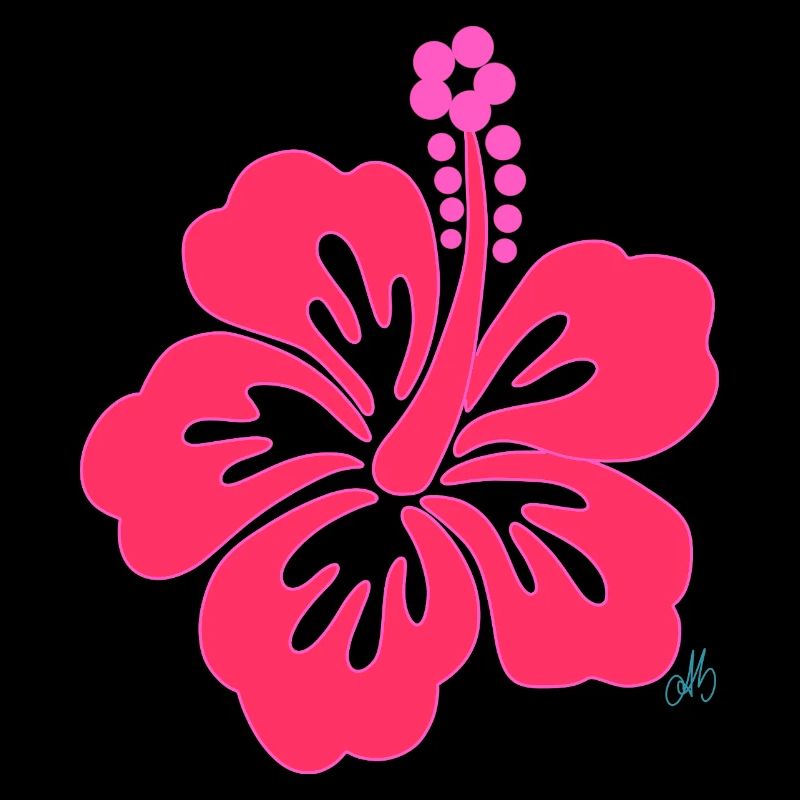 Fleur Hibiscus tropical Rose Éclatant