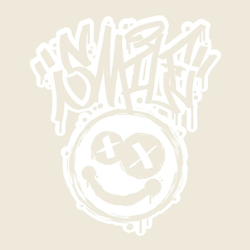 Lettres Smile Face Graphitti