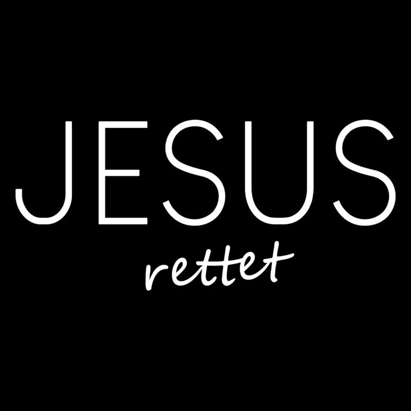 Jesus rettet Schriftzug