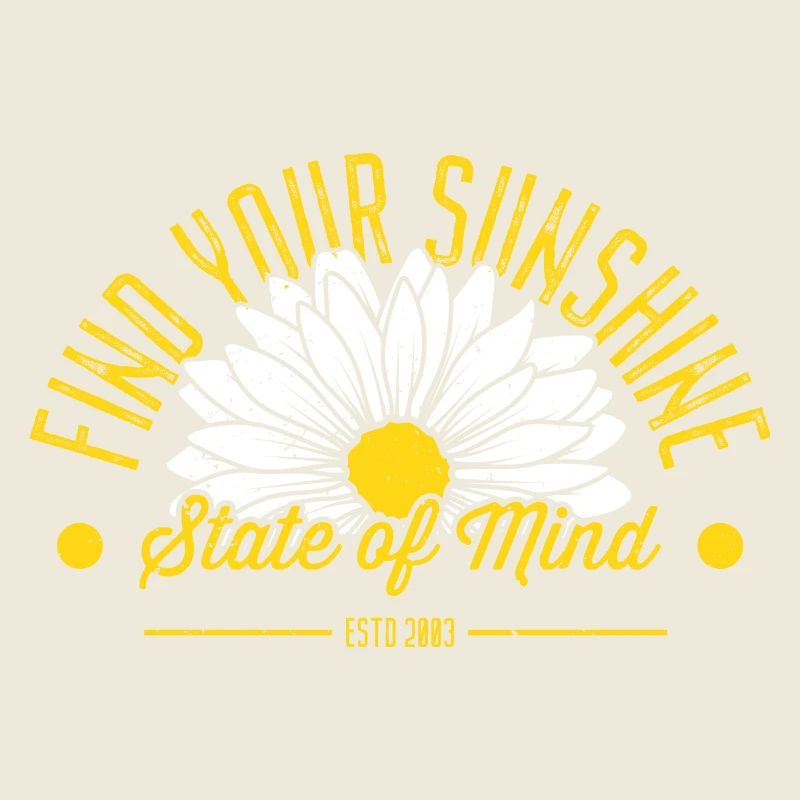 Daisy Trend Visual mit inspirierender Phrase