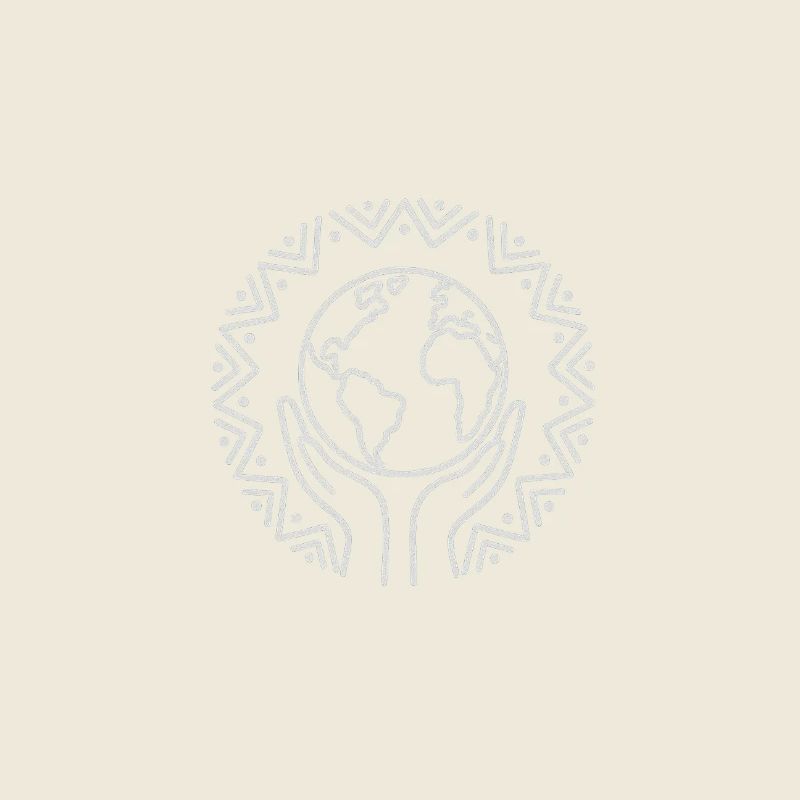 The world carried by protective hands