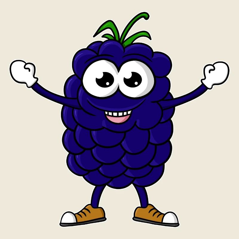 Brombeere Cartoon