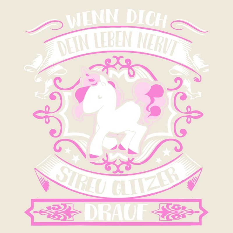 Unicorn - life sucks - glitter sprinkle