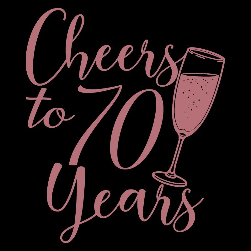 70e anniversaire Femmes pour ses acclamations à 70 ans