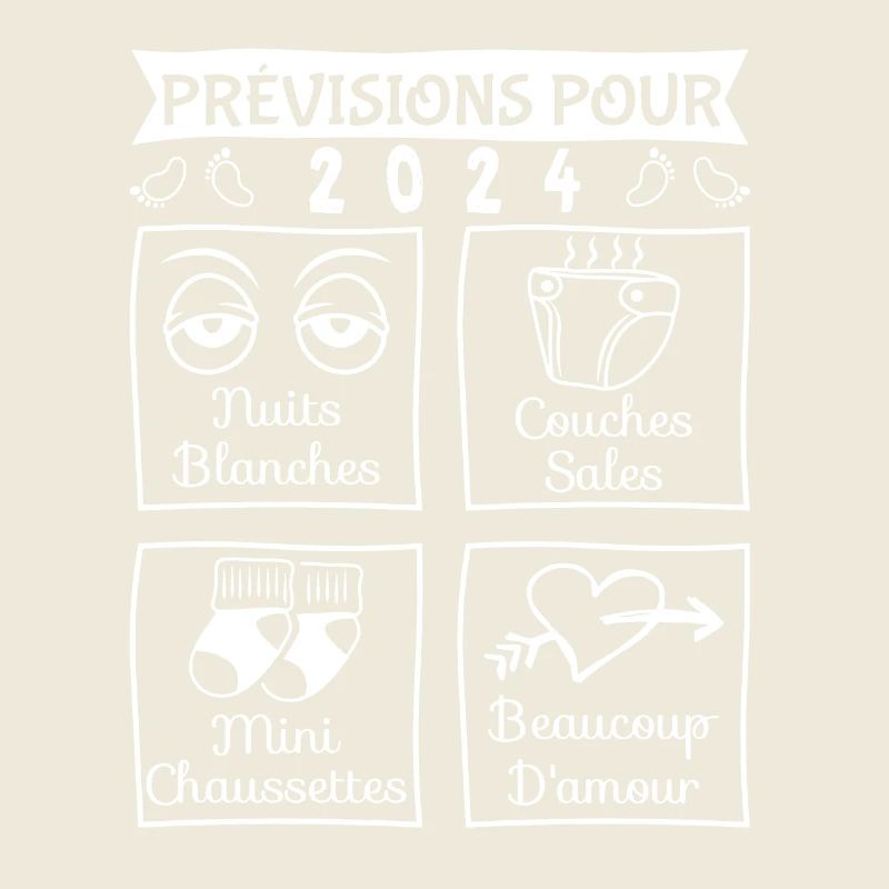 Prévisions pour 2024,future mama,futur papa,papa