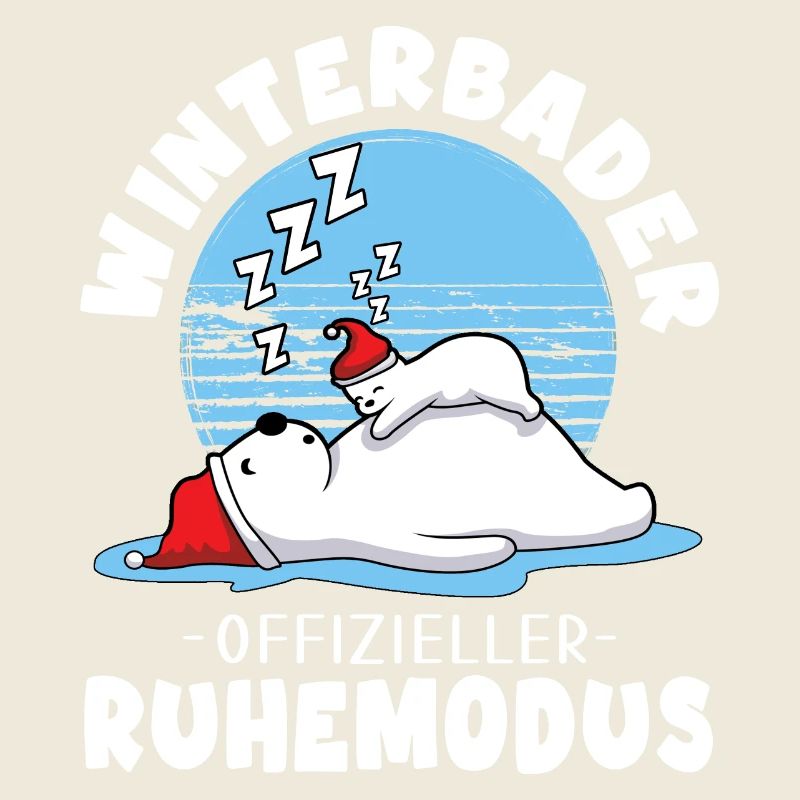 Eisbader Winterbaden Eiswasser Eisbär Winterruhe