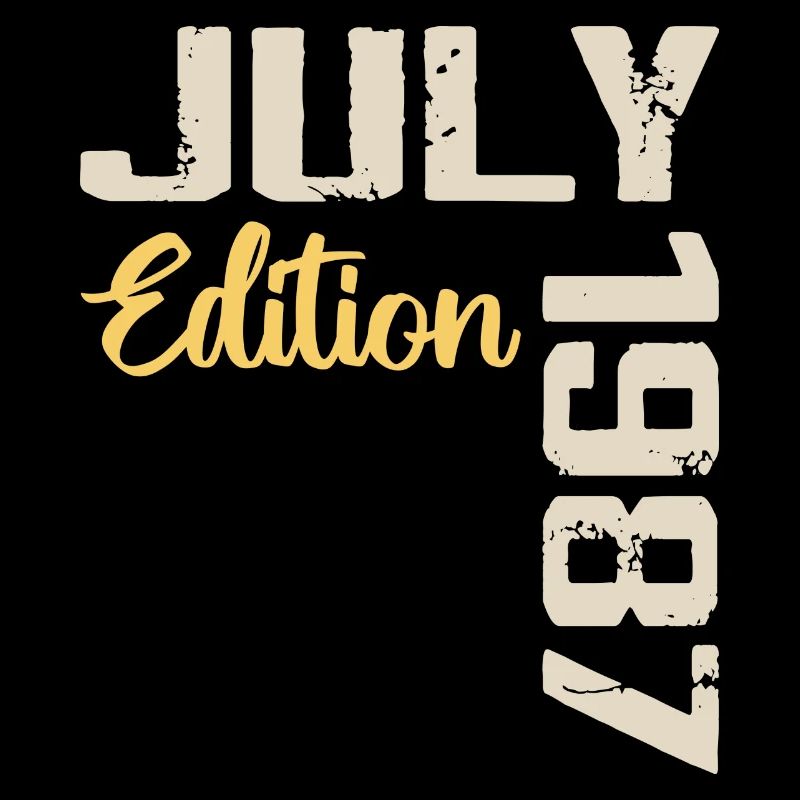 Juli 1987 Geburtstagsshirt Juli 1987