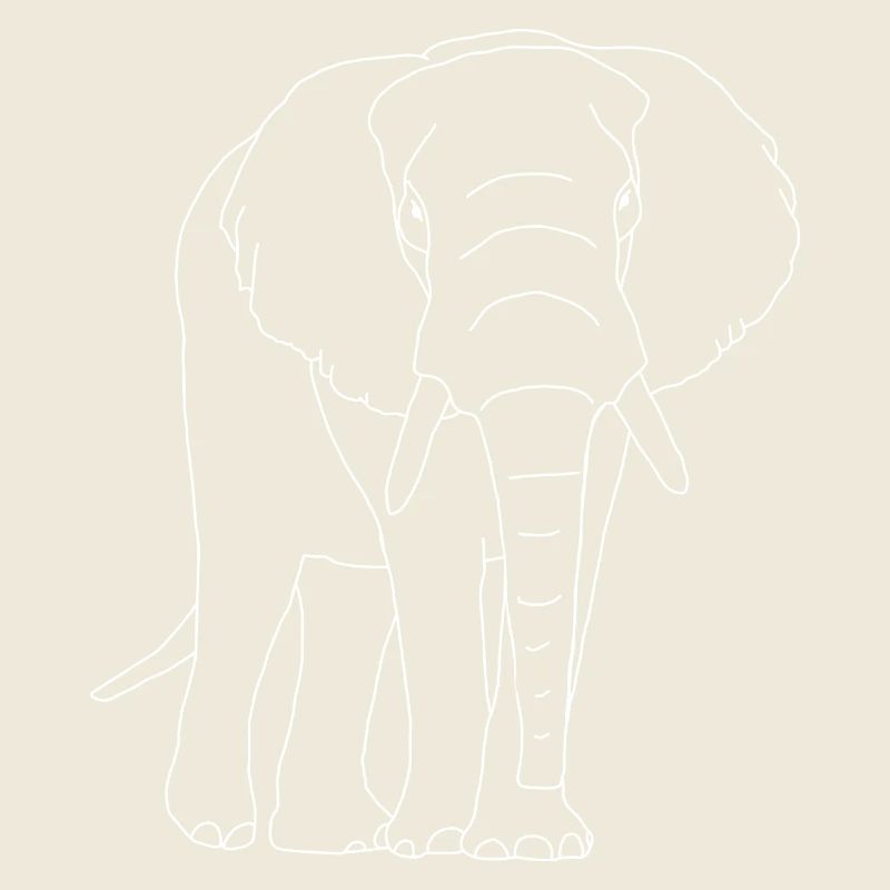 Elephant lineart