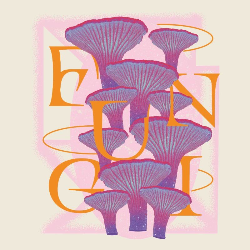 Floraison de champignons psychédéliques