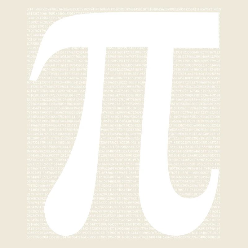 Pi symbol in line art