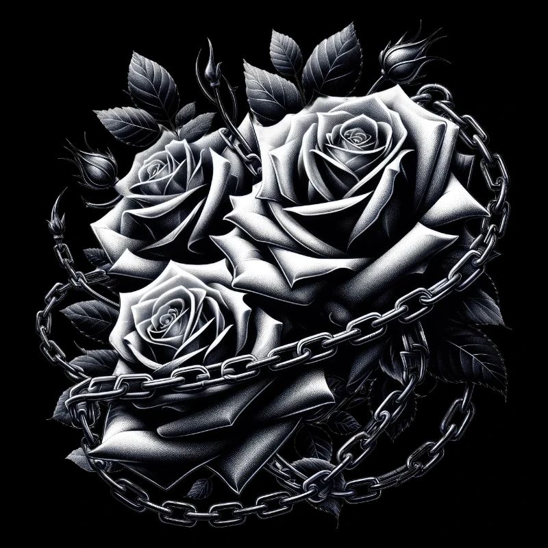 Gothic Rosen Illustrationen