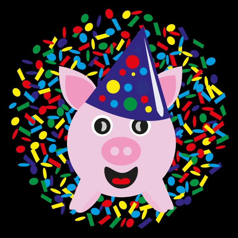 Glücksschwein zu Silvester, Neujahr oder Karneval.