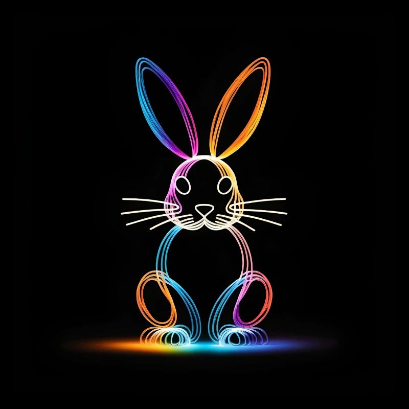 Leuchtender Hase