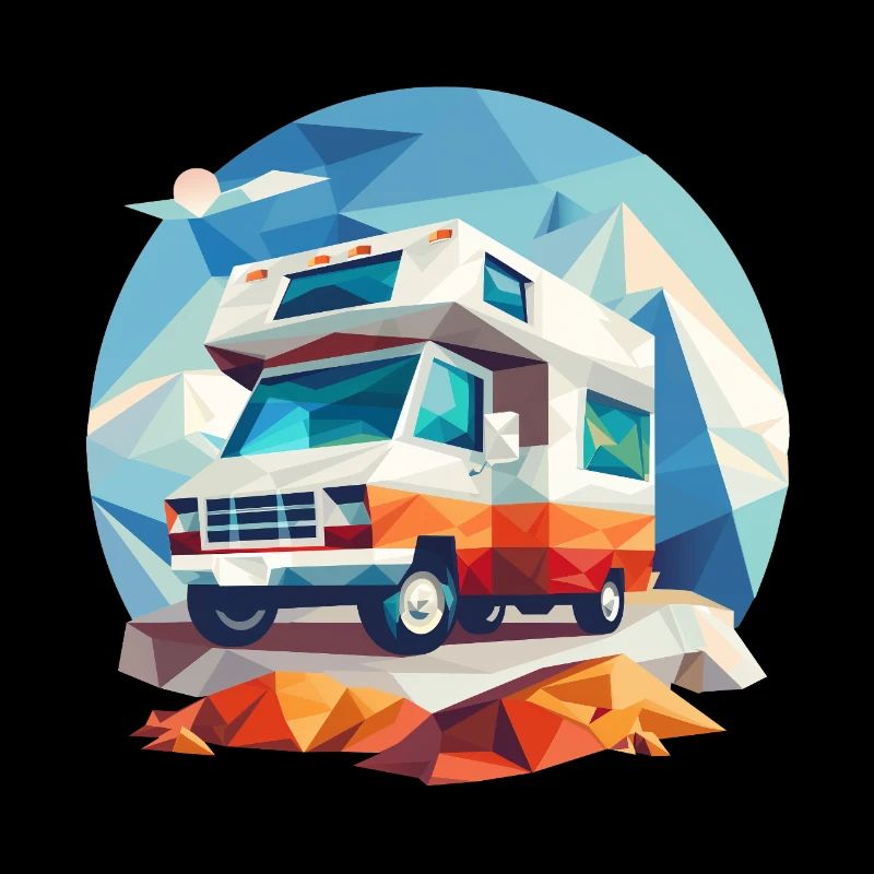 Low Poly Camping Adventure – Modern Retro Look
