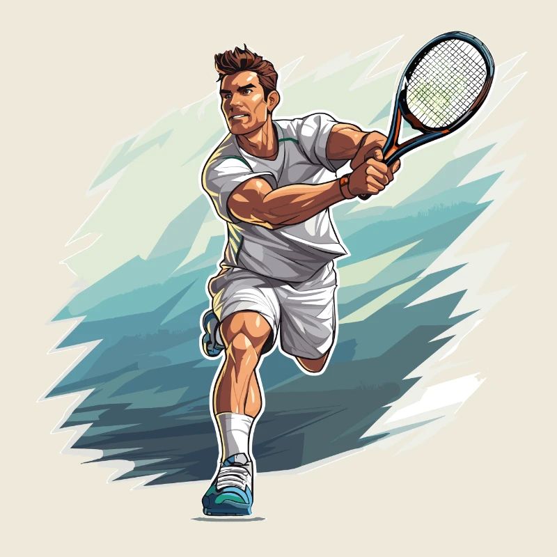 Tennis Player - Illustration