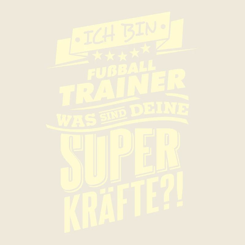Superkräfte Fußball-Trainer RAHMENLOS Geschenk