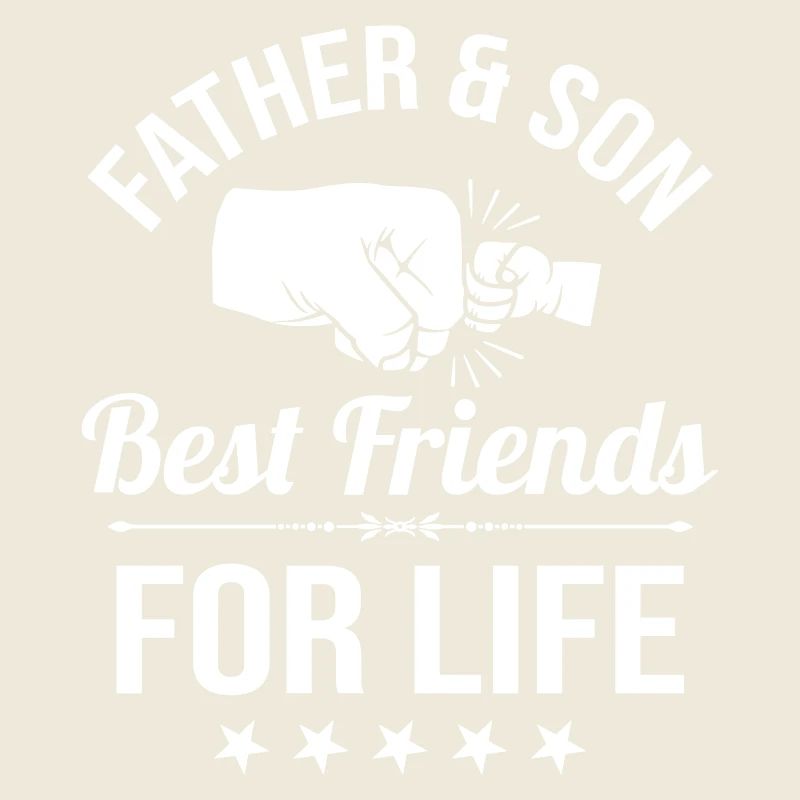 Vater und Sohn beste Freunde Faust Faustcheck Papa