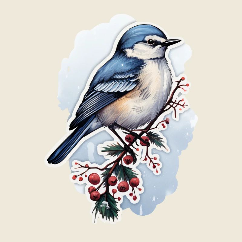 Vogel im Winter