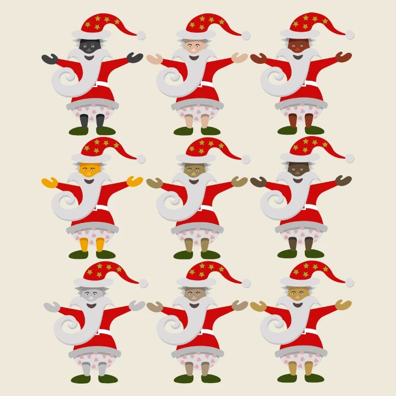 Multicultural Father Christmas