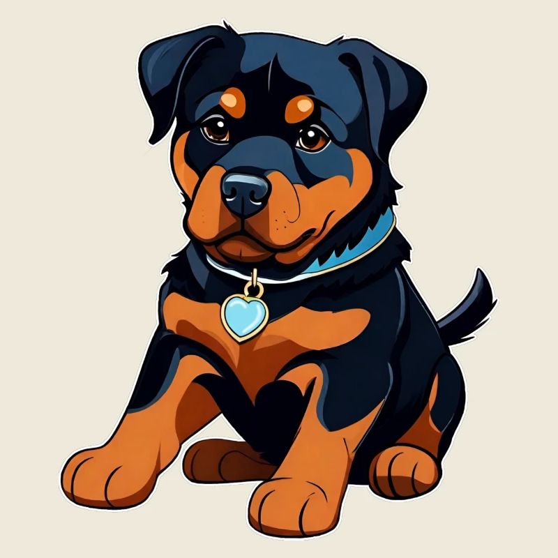 Niedlicher Rottweiler Welpe