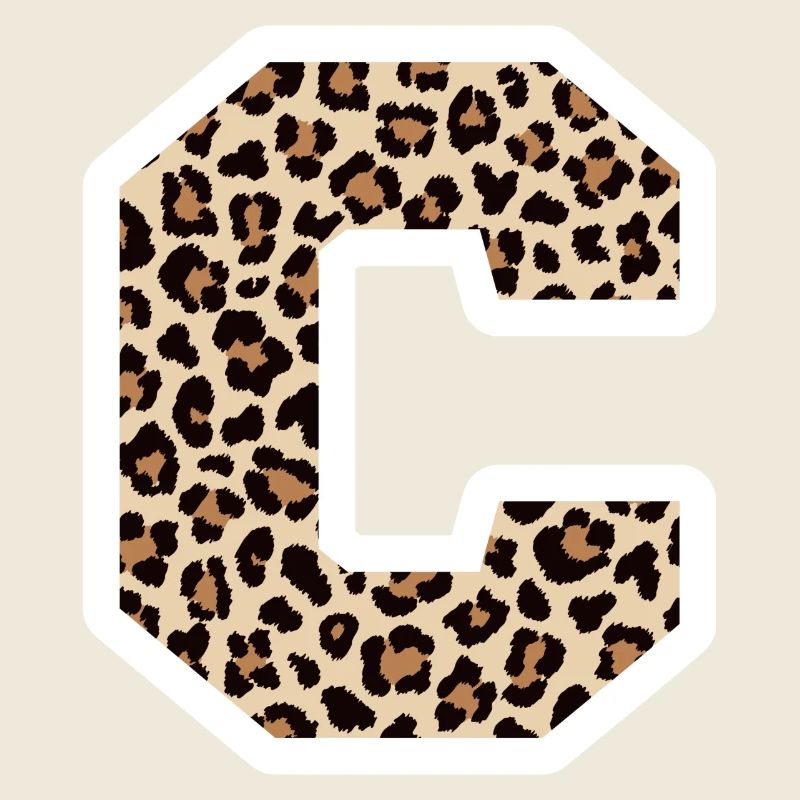 Buchstabe C Leopardenmuster - Geschenkidee zum Geburtstag