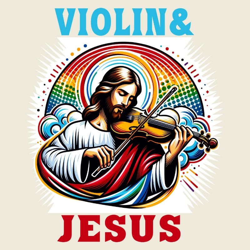Conception musicale pour violon et Jésus Christ