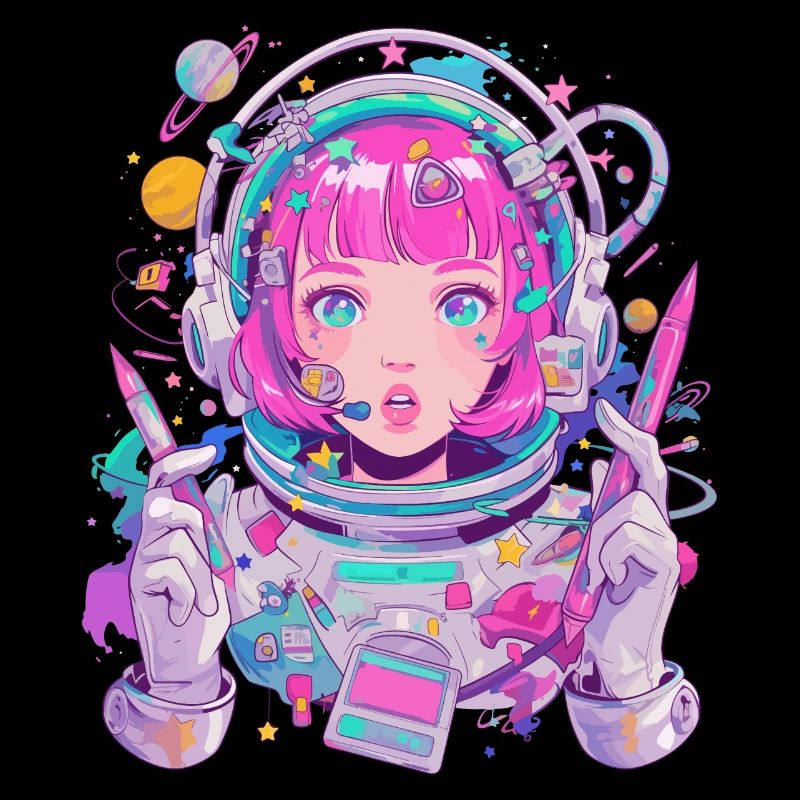 Künstlerischer Astronaut
