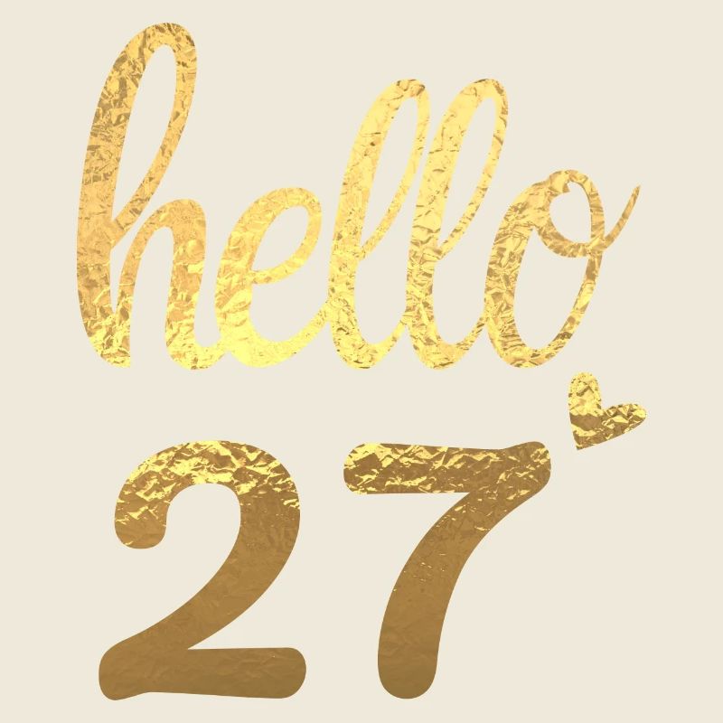 Hello 27 doré