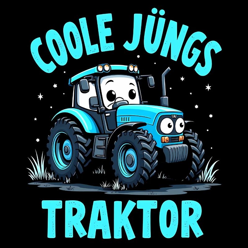 Coole Jungs fahren Traktor
