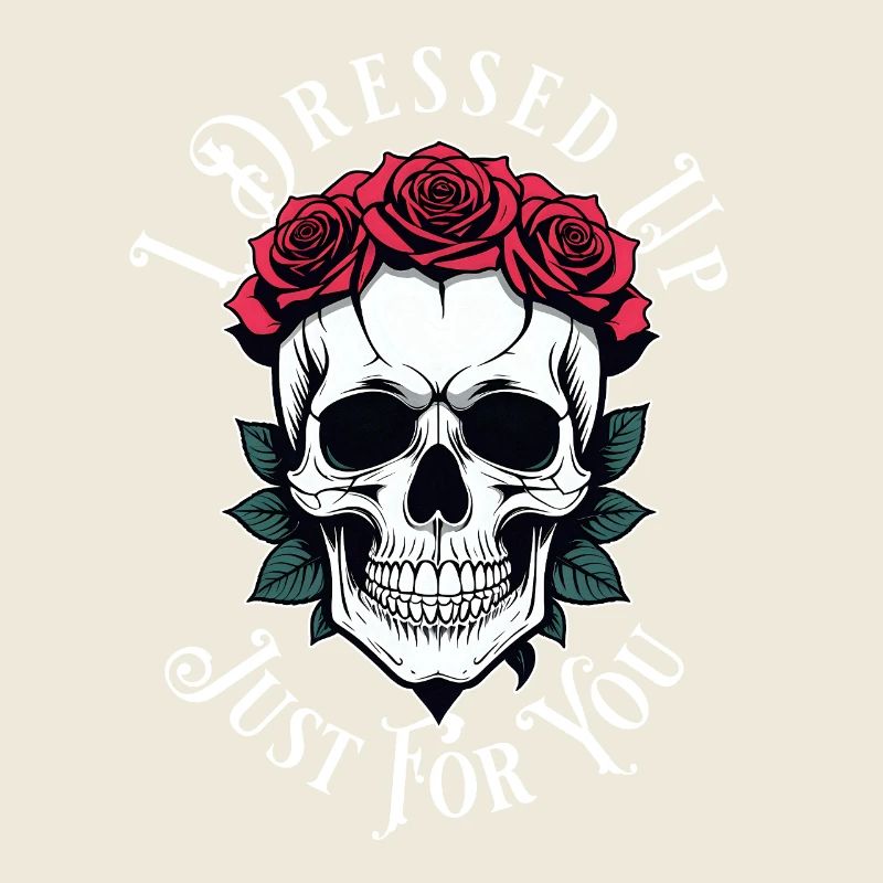 romantic gloomy skull