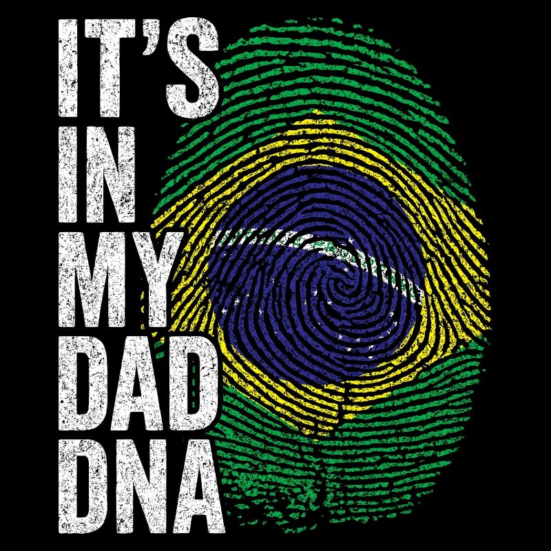 Drapeau Brésil Empreinte Papa Brésilien