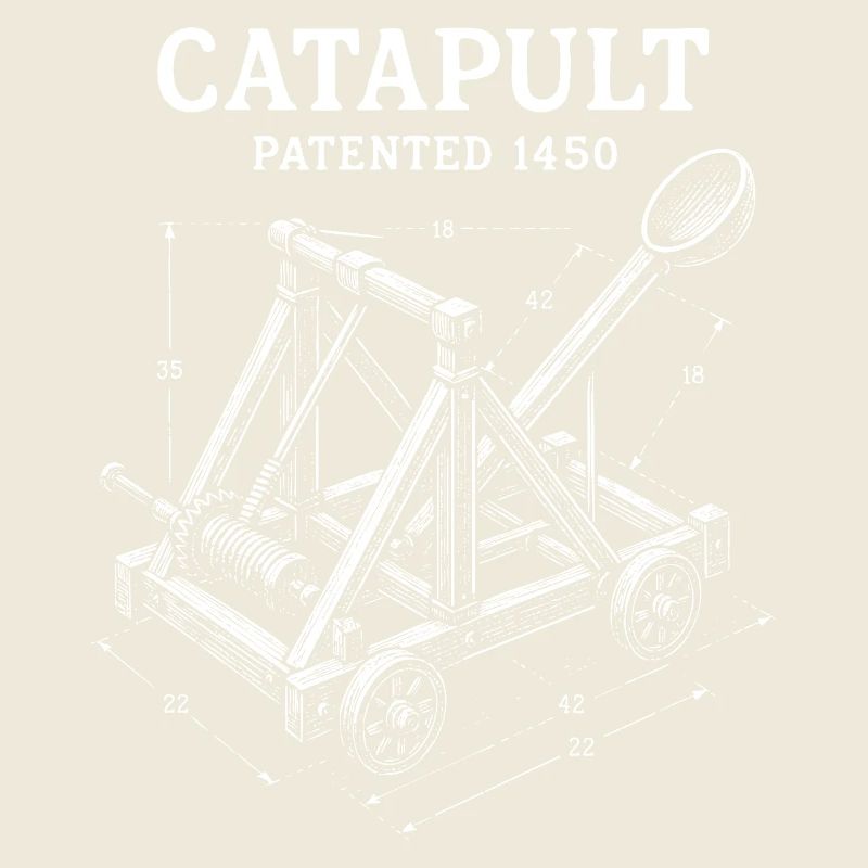 Catapult Mechanical Blueprint design
