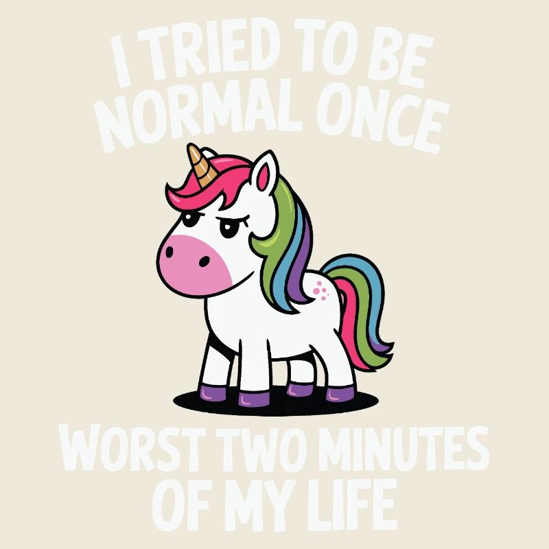 Unerwartet normal: Einhorn-Scherz Geschenk