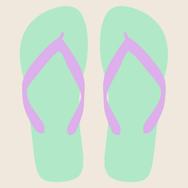 Mint Flip-Flops Lavendelriemen