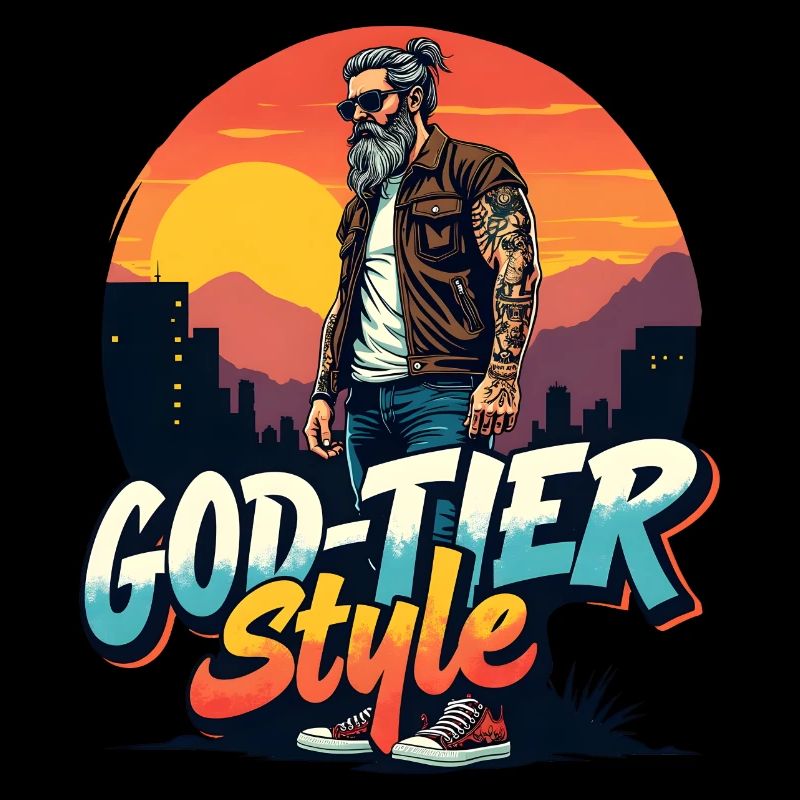 Style de niveau divin - Hipster Zeus