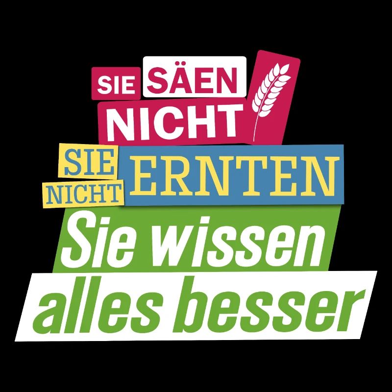 Bauernprotest Streik Demo Statement Sie säen nicht