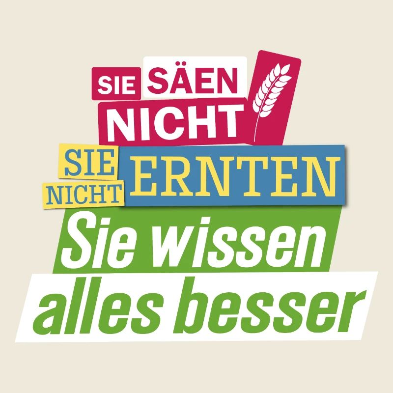 Bauernprotest Streik Demo Statement Sie säen nicht